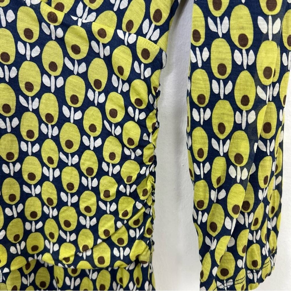 Boden Double Layer Surplice Faux Wrap Olive Avocado V-Neck Dress Size 10 Long - Picture 5 of 14